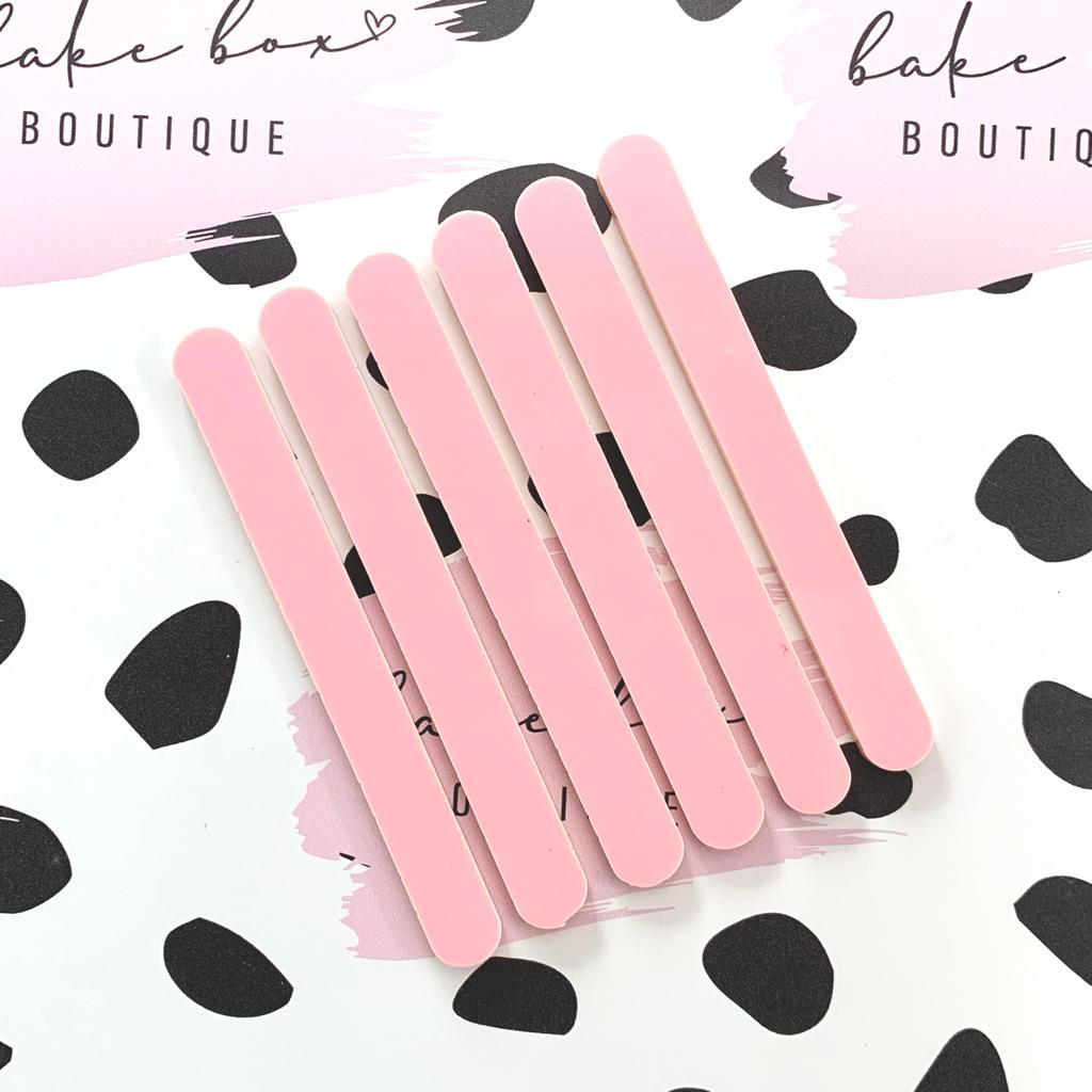 BABY PINK CAKESICLE STICKS - PACK OF 6