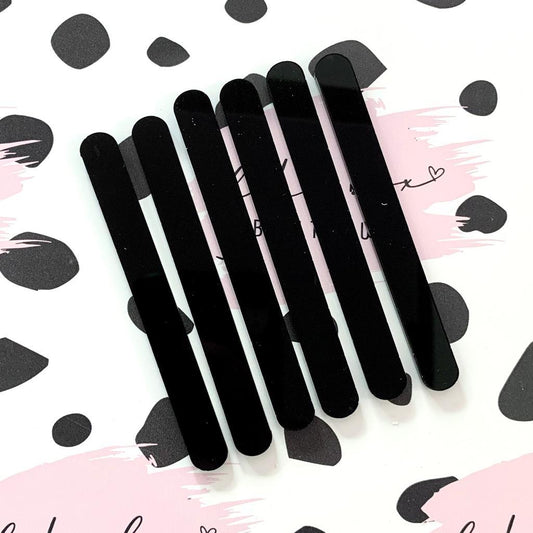 BLACK CAKESICLE STICKS - PACK OF 6