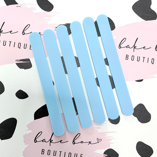 BABY BLUE CAKESICLE STICKS - PACK OF 6
